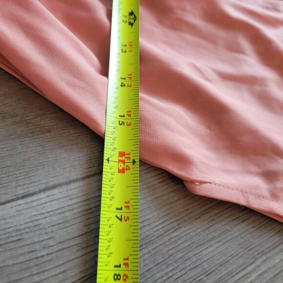 FashionMia Womens Pink Short Sleeve Belted Tunic Dress With Pockets NWT - Picture 6 of 6